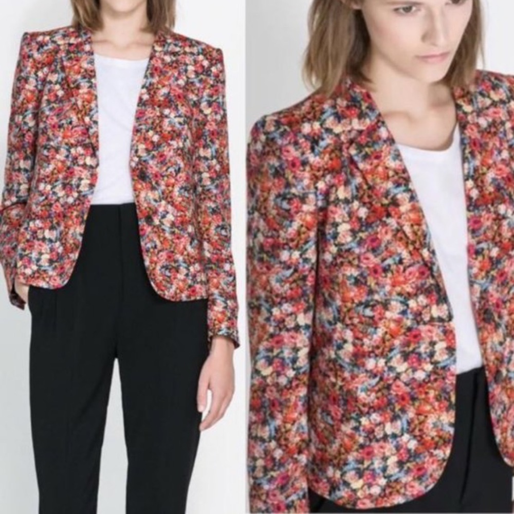 Zara Floral Blazer